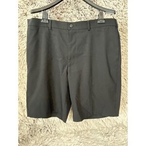 Pro Tour Cool Play Men's Black Golf Shorts size 38 Flat Front Chino